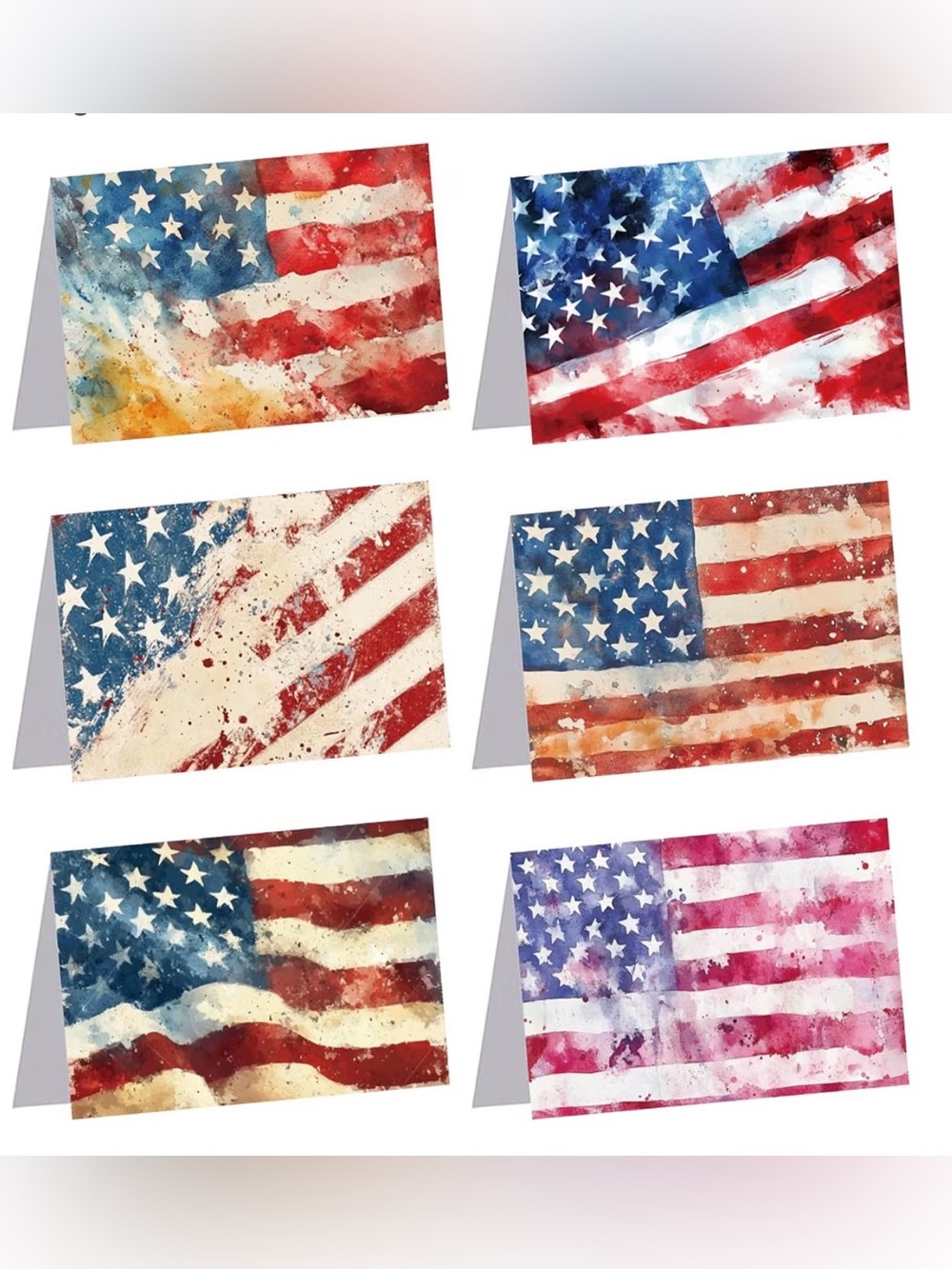 Patriotic greeting card set